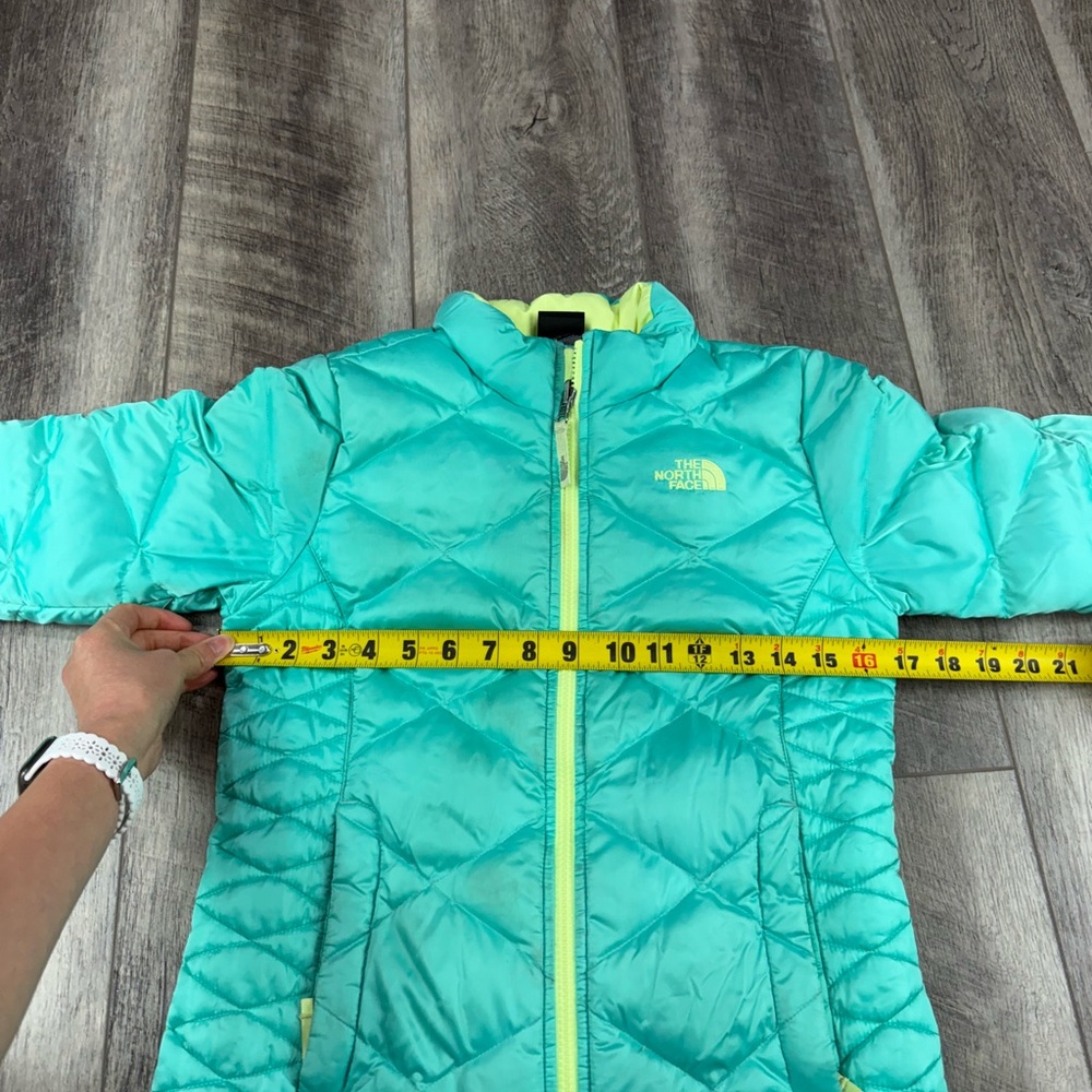 North Face Teal Quilted Jacket - Picture 16 of 16